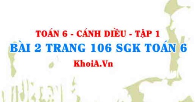 Bài 2 trang 106 SGK Toán 6 tập 1 Cánh Diều